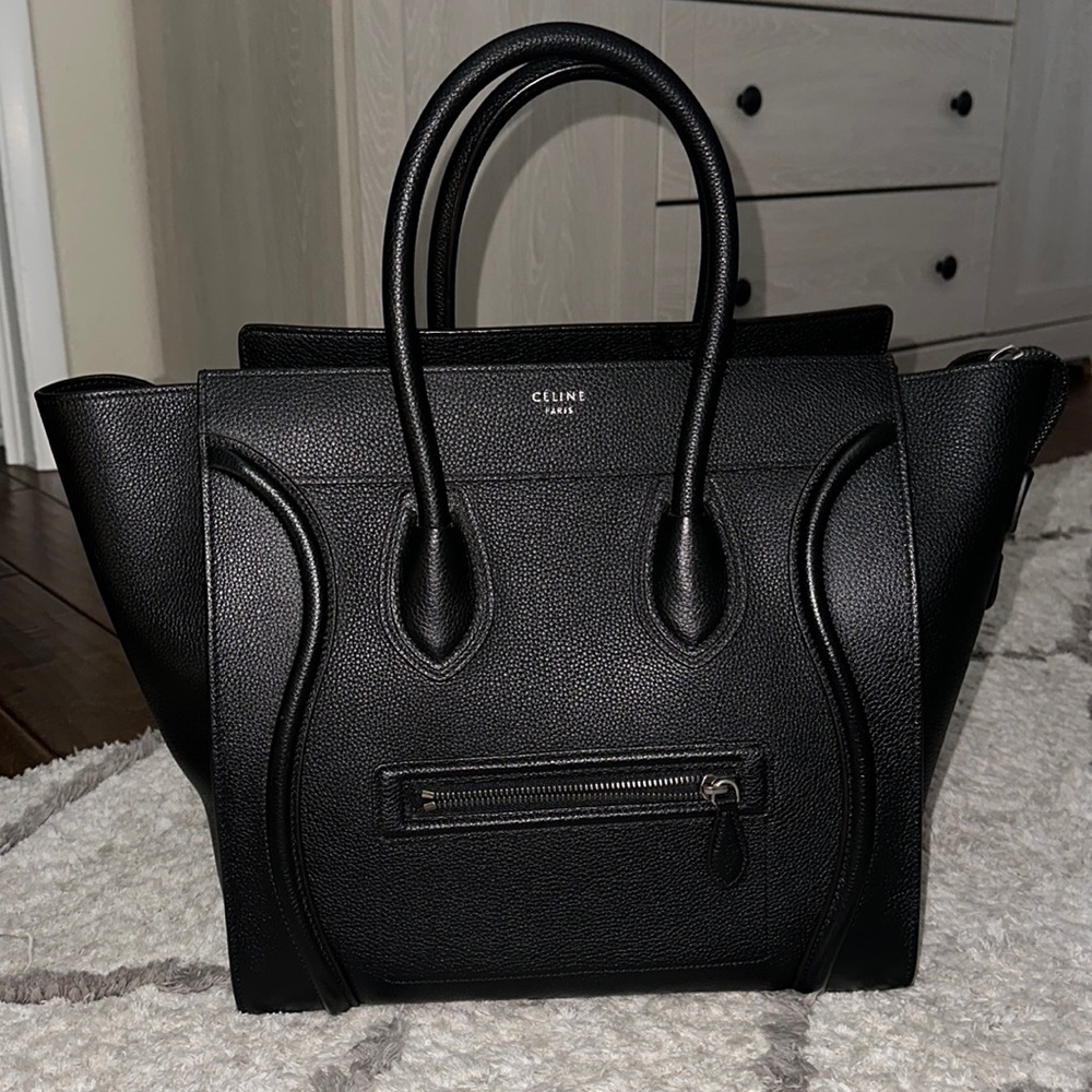 Celine Mini luggage- drummed calfskin